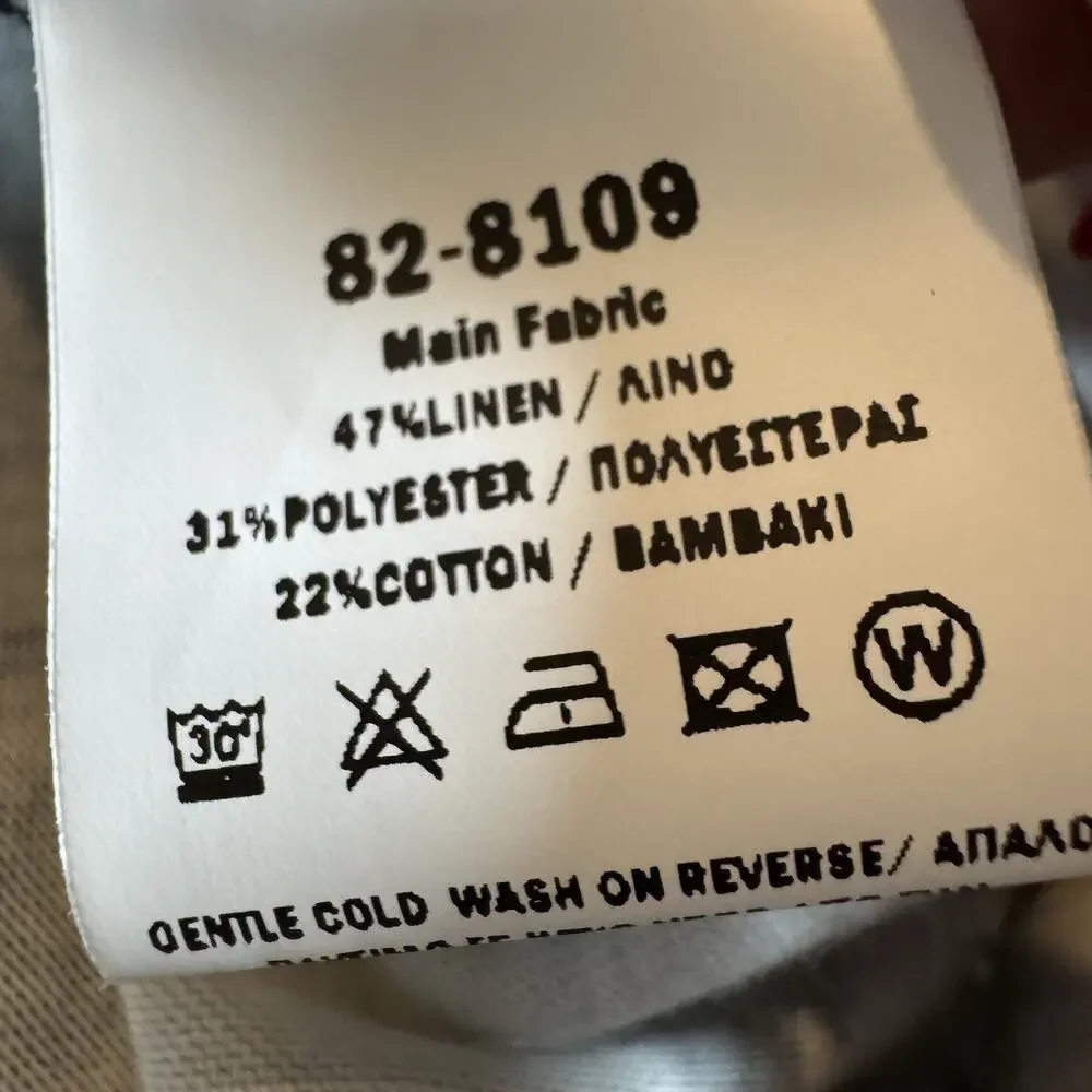 Ozai N Ku Black Blue Brush Stroke Top Shirt Boxy Oversized Art to Wear sz 1 - Picture 9 of 13